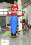 Air dancer nafukovacia figurína XXL + podstavec s ventilátorom výška 3m - Super Mario