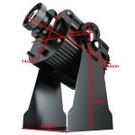 Gobo logo projektor 50W - projekce do 20M + zásobník na 4xLogo + dálkový ovladač