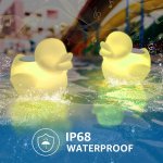 Plávajúca kačka LED farebná svietiaca + reproduktor 5W - IP67 vodotesný na diaľkové ovládanie