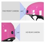 Smart prilba s kamerou – WiFi prilba s AI asistentom + Bluetooth + G-senzor + hudba a SOS funkcie