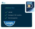 LANGIE SIM ULTRA с 500MB - 2G/3G/4G/LTE за превод в 150 страни с валидност до 10 години