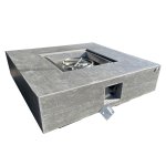 Exteriérový stůl vnější s plynovým (propan butan) topeništěm - ONYXO 106x106cm