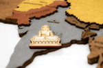 Dekoratívne miniatúry pamiatok 22 ks – doplnok k nástenným mapám sveta
