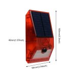 Bezpečnostné solárne svetlo s alarmom a detekciou pohybu – 129 dB siréna + diaľkové ovládanie