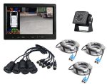 Set retromarcia con telecamera HD e monitor LCD da 7", visione notturna LED IR 11x + sensore di parcheggio 6x