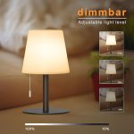 Stolová LED lampa na Li-on batériu vodeodolná s IP44 krytím aj do exteriéru