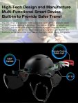 Каска с камера за велосипед/мотор/тротинетка с Bluetooth (Handsfree) с мигачи