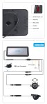 Súprava na cúvanie pre autobusy a nákladné vozidlá - 12,3" monitor s 2-kanálové zobrazenie + 2x Full HD 1080P kamera
