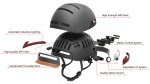 Smart cyklistická přilba na kolo – s Bluetooth a LED signalizací + reproduktory, SOS funkce