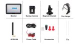 Kamerový set bezdrôtový do vozidla – 5" displej + kompaktná zadná HD kamera (IP68)