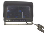 Monitor LCD impermeable - 10" con protección IP69 para 8 cámaras + tarjeta SD de 128 GB