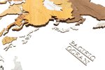 Velká 4D mapa světa 300x150cm – dřevěný obraz mapa světa ze dřeva ORIGINAL