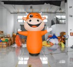 Nafukovací panák 3m nafukovacia reklama s LED osvetlením - Air Dancer býk