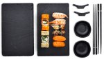 Sushi souprava pro 2 osoby - sada na shushi s miskami + talíře + paličky