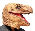 Maska na obličej a hlavu dinosaurus T-Rex – silikonová maska dinosaura na Halloween