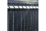 Stecche di recinzione in PVC per pannelli in rete 3D (strisce) - larghezza 49 mm - grigio antracite