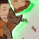 Luxusná LED 3D drevená mapa sveta 250×160 cm – drevený obraz s ovládaním