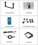 Работен КОМПЛЕКТ с лазер за мотокар - 1080P wifi камера с IP68 + батерия 2600 mAh + 7″ AHD монитор