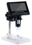 Mikroskop aj pre deti - digitálny s kamerou a displejom 4,3" na PC + LED svetlo s 50-1000x priblížením