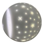 Svietiaci mesiac - Gula obloha LED svietiaca 22 cm - meniteľné RGBW farby + vstavaná batéria 1500mAh + IP44