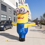 Mimoň - Nafukovacia reklama Veľká figurína - outdoor mávajúci tanečník výška 3 m