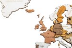 Velká 4D mapa světa 300x150cm – dřevěný obraz mapa světa ze dřeva ORIGINAL