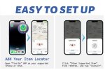 Mini GPS lokátor vyhladavac klucov - ako smart kľúčenka na kľúče s bluetooth (Apple Find My)