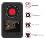 Rilevatore telecamera nascosta - Spy finder Mini con LED IR 940nm + display da 2,2".