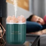 Lampa soľná himalájska so zvlhčovačom vzduchu – soľná lampa + aroma difuzér USB 5V