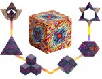 Kostka puzzle antistresová 3D – skládačka magická se 70 tvary