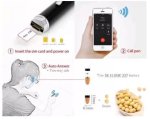 SET auricolare bluetooth spia - Auricolare con penna GSM + supporto Nano SIM