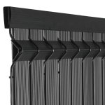 Lamas 3D para vallas - Relleno plástico de mallas y paneles de tira flexible de PVC - Color gris
