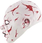 Maska na tvár rozrezaná baby – hororová maska na Halloween a karneval