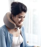 Kruhový cestovní polštář na krk s integrovaným chytrým masážním přístrojem – iNeck3