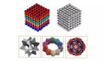 Guličky magnetické detské červené - guličky pre deti z magnetu 216 ks - 5 mm