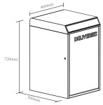Smart poštová schránka – poštový box (balíkobox) s ovládaním cez mobilnú aplikáciu Bluetooth + PIN kód + kľúč