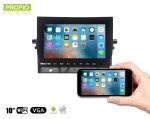 10,1” WiFi LCD monitor do auta – Mirror Link s možnosťou pripojenia 2 cúvacích kamier.