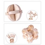 Hlavolamy dřevěné 3D – set 9 skládaček pro děti a dospělé