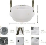 Plávajúci držiak na napoje s 5W Bluetooth reproduktorom + farebné LED svetlo s IP66 ochranou