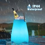 Nadoba na chladenie nápojov 3L a ľadu so 7 RGB LED + 5W reproduktor Bluetooth + IP44