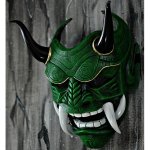 Maska na obličej Japan Assassin – japonská ninja maska na Halloween a karneval