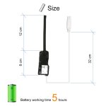 Špionážní SET - Mini pinhole kamera Full HD WiFi/P2P - zaostření textu + spy sluchátko do ucha