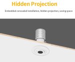 Proiettore LED GOBO integrato 7W - riflettore logo fino a 3M per interni