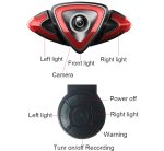 Zadná kamera na bicykel FULL HD + WiFi priamy prenos do smartfónu (iOS / Android) + LED signalizácia