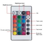 LED stolová nočná lampa akrylová RGB 16 farieb - inteligentné dotykové ovládanie