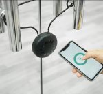 Bezpečnostní zámek s ocelovým lanem 90 cm + Smart schránka s PIN kódem + Bluetooth smartphone aplikace