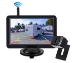 Kamerový set bezdrôtový do vozidla – 5" displej + kompaktná zadná HD kamera (IP68)