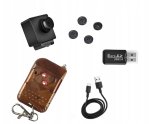 Telecamera a bottone con audio - telecamera spia nascosta FULL HD + telecomando