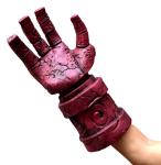 Maska na obličej Hellboy čert – červená maska na Halloween pro fanoušky fantasy