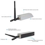 SET telecamera WiFi per carrello elevatore per batteria 9000 mAh - Telecamera HD 720P con monitor IP69 + 7"